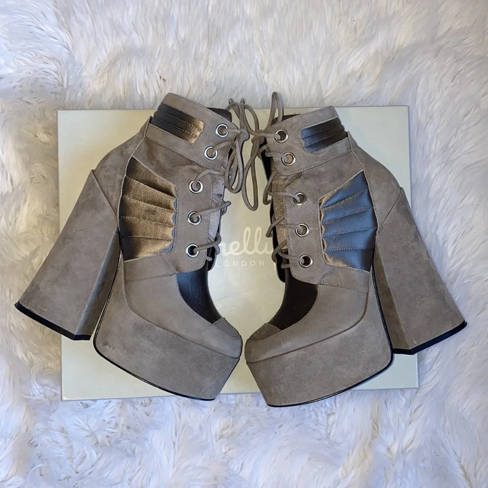 Shellys London • Fifi Platform Ankle Boots - Picture 3 of 10
